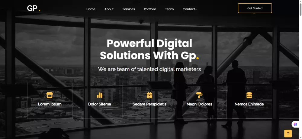 تصميم صفحه هبوط Landing Page بتصميمات عصريه Responsive