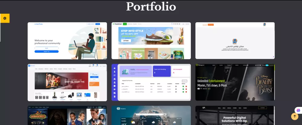 صفحة هبوط landing Page Using Html CSS Bootstrap JS