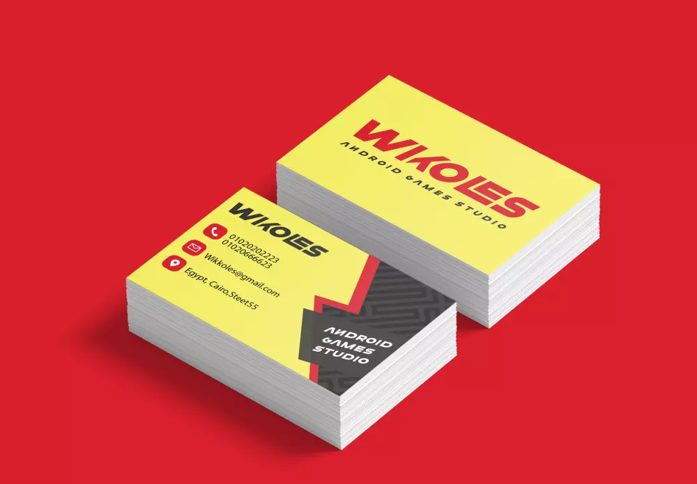 تصميم بطاقة عمل Business card