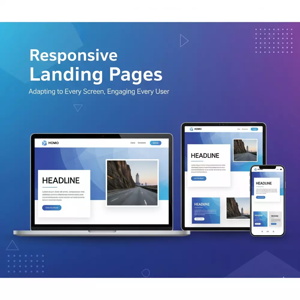 تصميم صفحة هبوط متجاوبة مع جميع الاجهزة  باستخدام html5 , bootstrap( Responsive landing page )