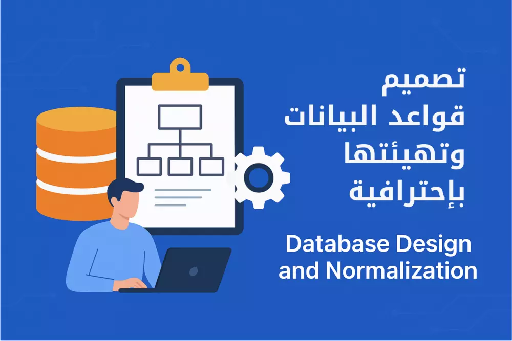 تصميم قواعد البيانات وتهيئتها باحترافية (Database Design & Normalization)