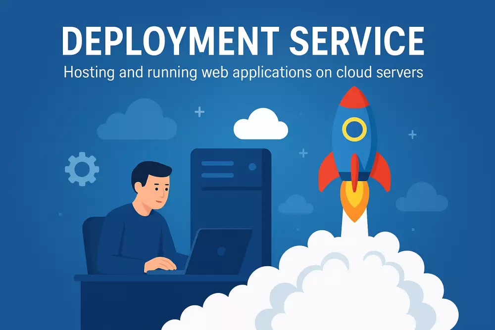 تهيئة ونشر تطبيقات الويب على الخوادم والسيرفرات السحابية (Deployment Service)