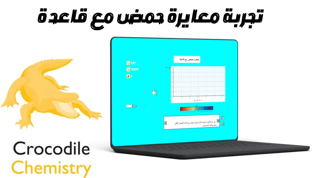 تصميم تجارب كيميائية تفاعلية باستخدام Crocodile Chemistry