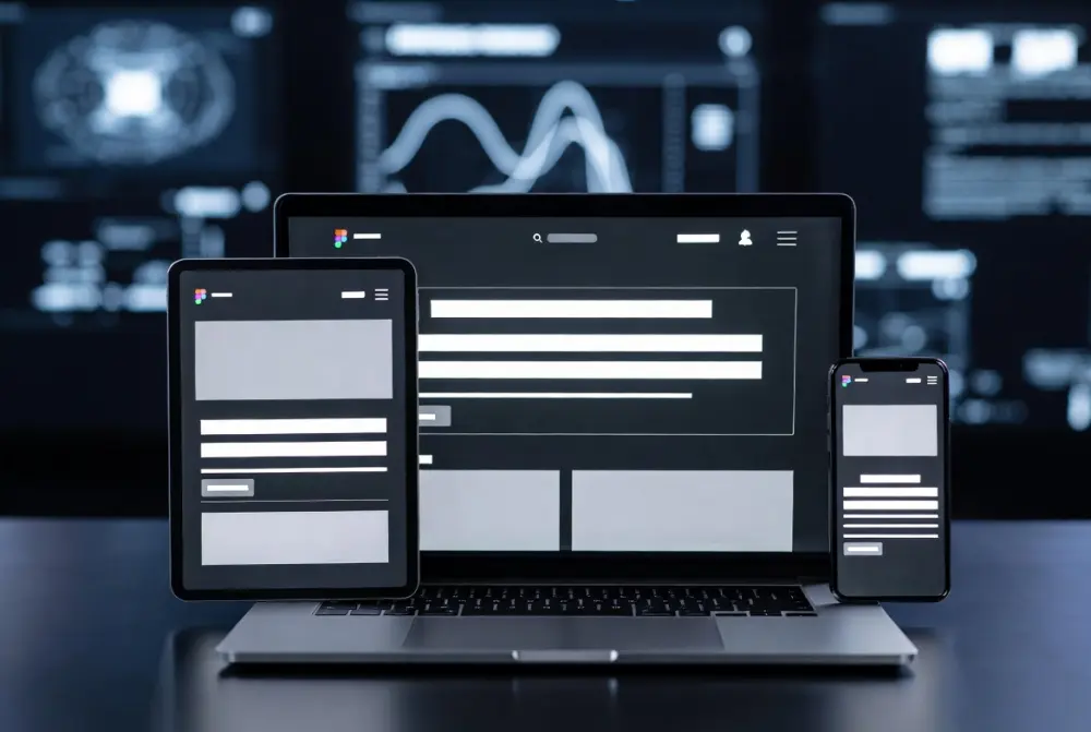 سوف أقوم بتحويل تصميم Figma إلى موقع متجاوب يحتوي على 4 سكشن