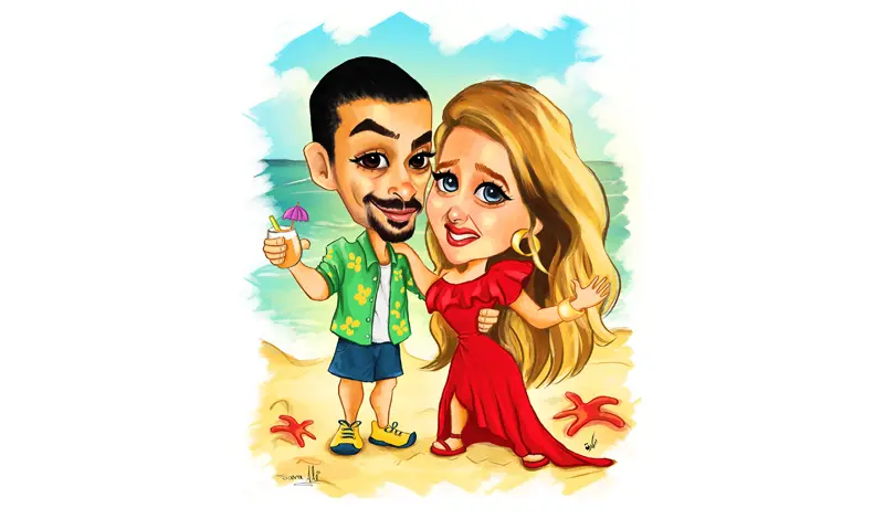 رسم الصور بشكل كرتوني كاريكاتيري