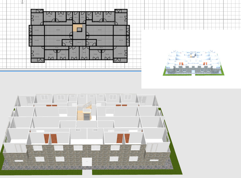تصميم ثلاثي الابعاد لمنزل
