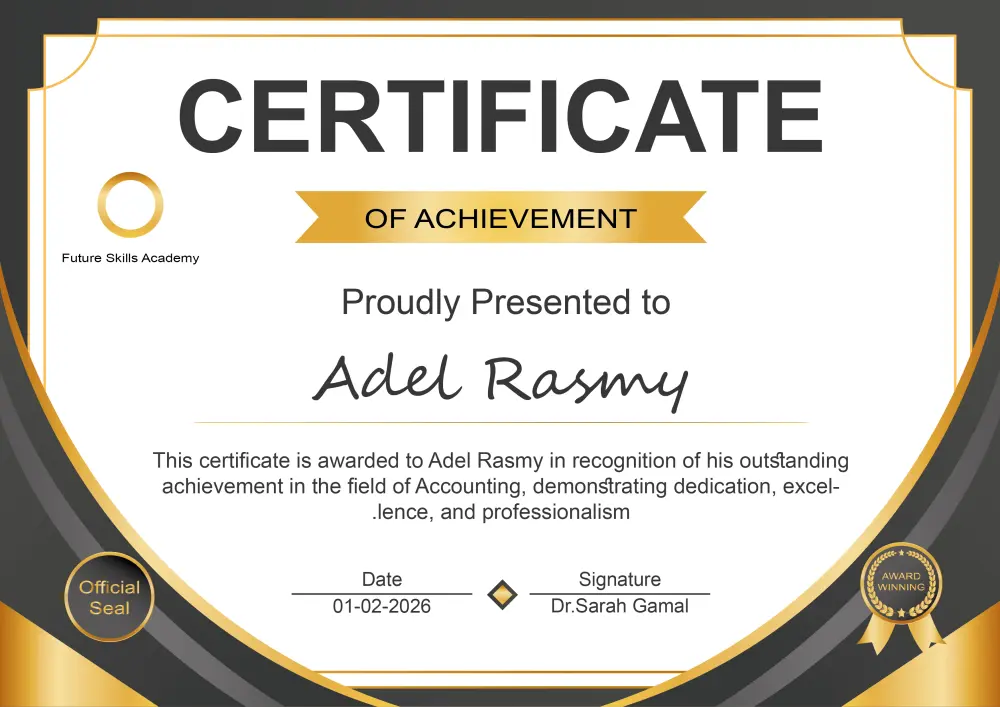 تصميم شهادة شكر وتقدير احترافية