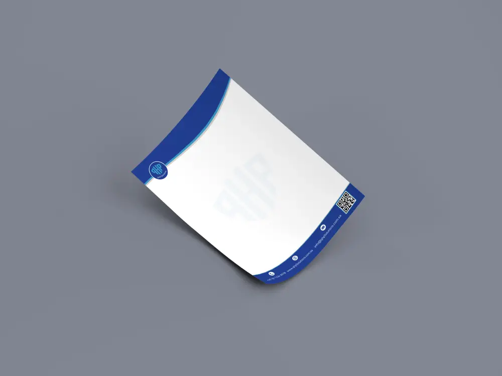 تصميم ليتر هيد أو أوراق المراسلات (Letterhead) نموذجين