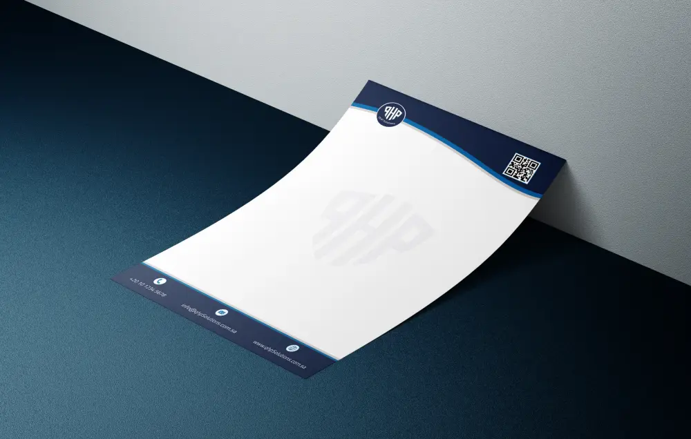 تصميم ليتر هيد أو أوراق المراسلات (Letterhead) نموذجين