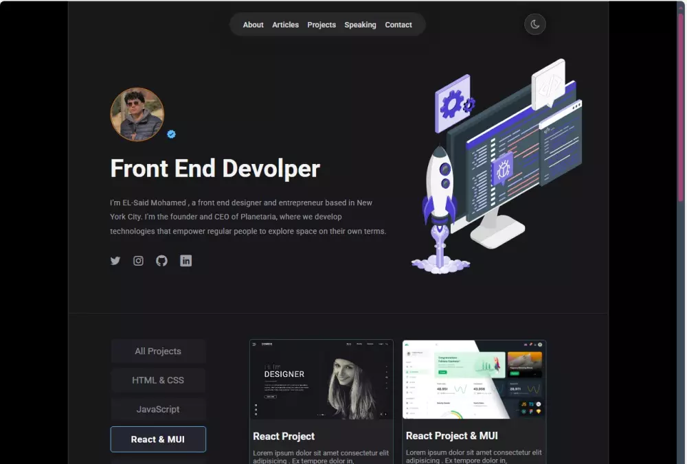 تصميم اي موقع شخصي لك باقل سعر