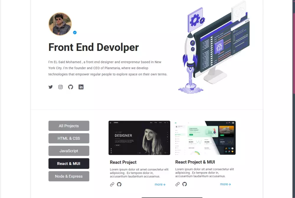 تصميم اي موقع شخصي لك باقل سعر