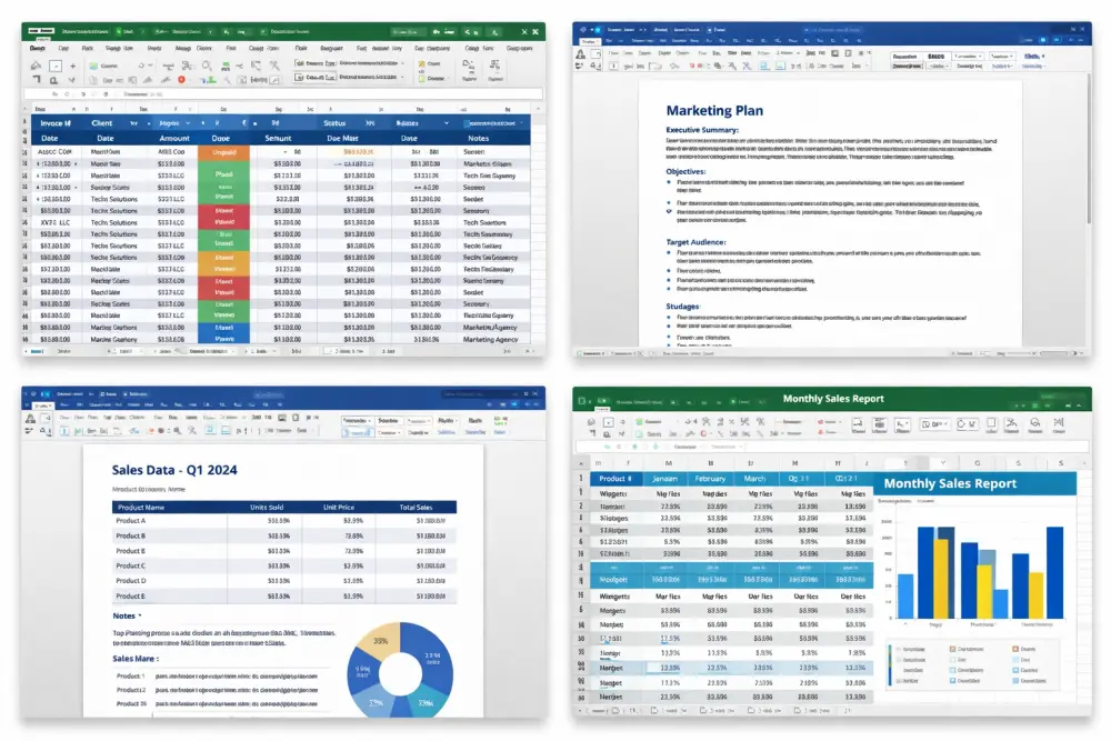 إدخال وتنظيم حتى 500 صف بيانات في Excel و Word بدقة عالية