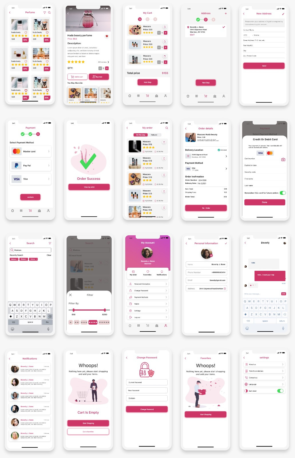تصميم  واجهة مستخدم وتجربة مستخدم UX UI لتطبيقات الهواتف الذكية IOS، Android