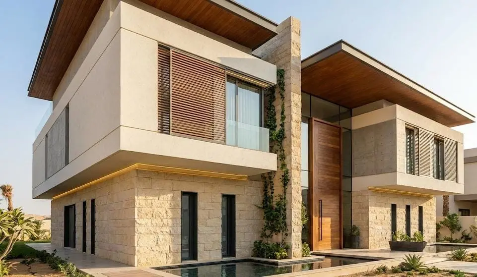 تصميم واجهات مباني سكنية احترافية.