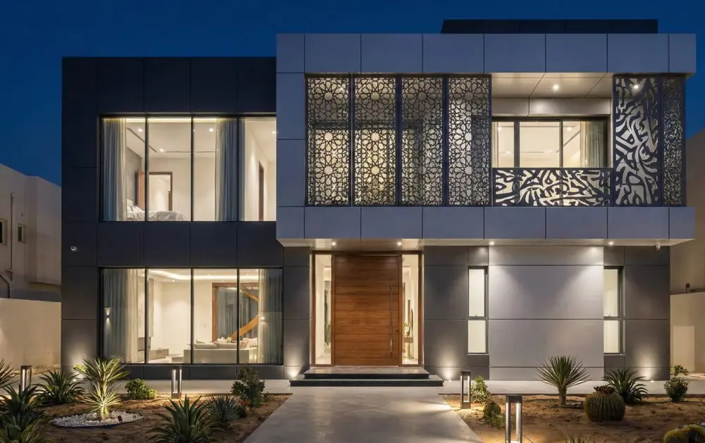 تصميم واجهات مباني سكنية احترافية.