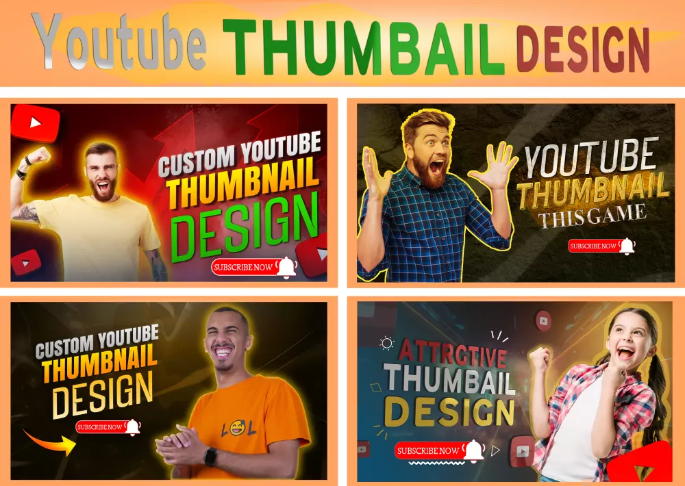 تصميم صور مصغرة احترافية وجذابة لفيديوهات اليوتيوب