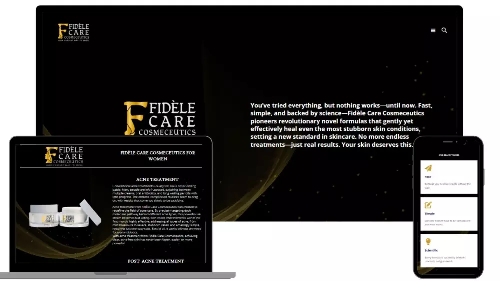 إنشاء موقع الكتروني احترافي