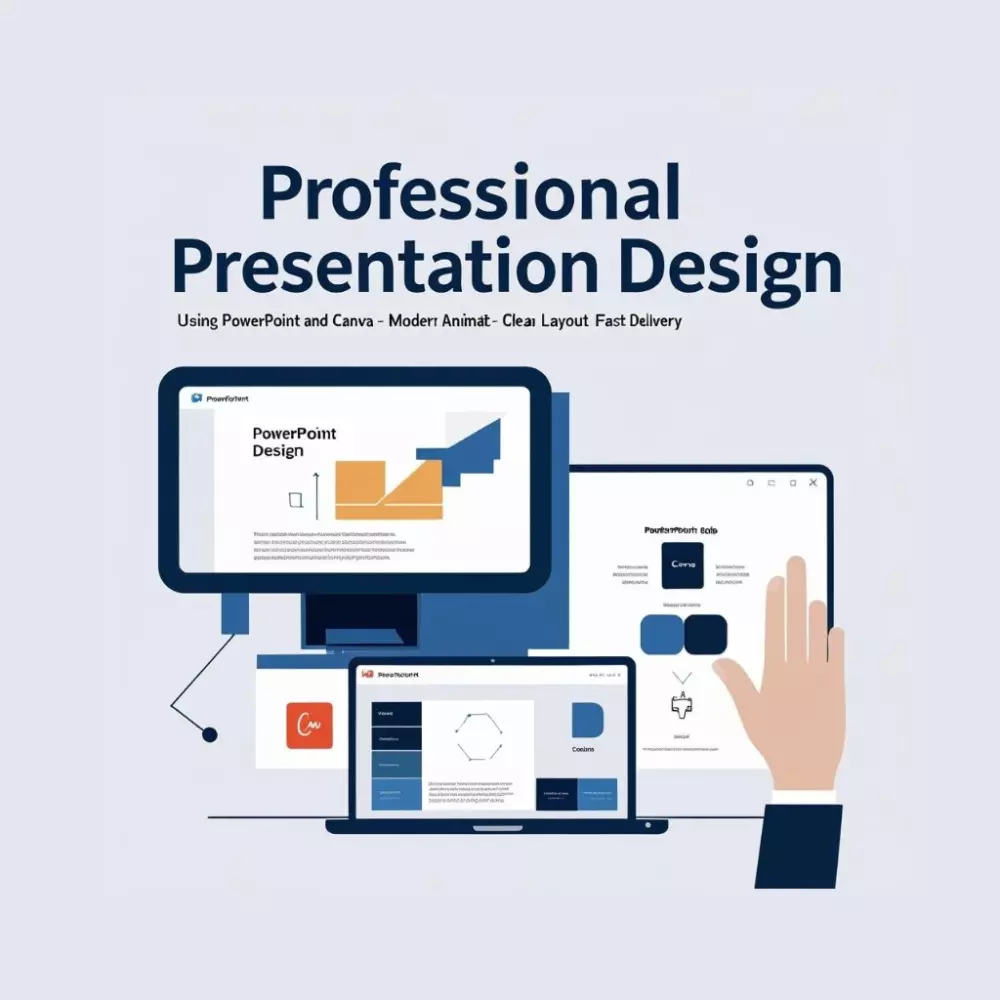 تصميم عروض تقديمية احترافية على PowerPoint وCanva