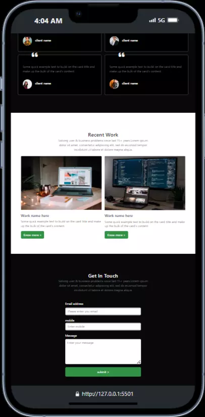 تصميم و تطوير واجهة ويب احترافية (Responsive Website) باستخدام HTML, CSS, JS