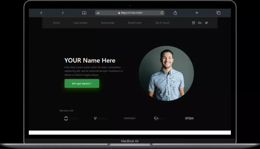 تصميم و تطوير واجهة ويب احترافية (Responsive Website) باستخدام HTML, CSS, JS