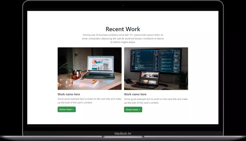 تصميم و تطوير واجهة ويب احترافية (Responsive Website) باستخدام HTML, CSS, JS