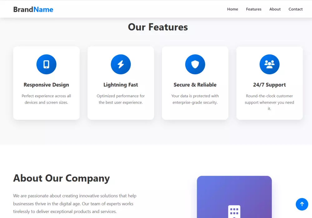 تصميم صفحة هبوط (Landing Page) واحدة متجاوبة مع جميع الأجهزة لمنتج أو خدمة