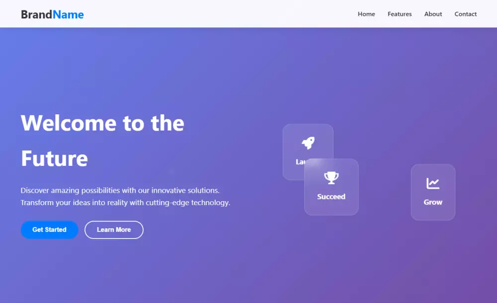 تصميم صفحة هبوط (Landing Page) واحدة متجاوبة مع جميع الأجهزة لمنتج أو خدمة