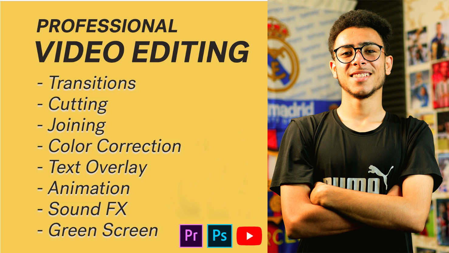 سوف أقوم بمونتاج فديو لمنصة يوتيوب 10 دقائق