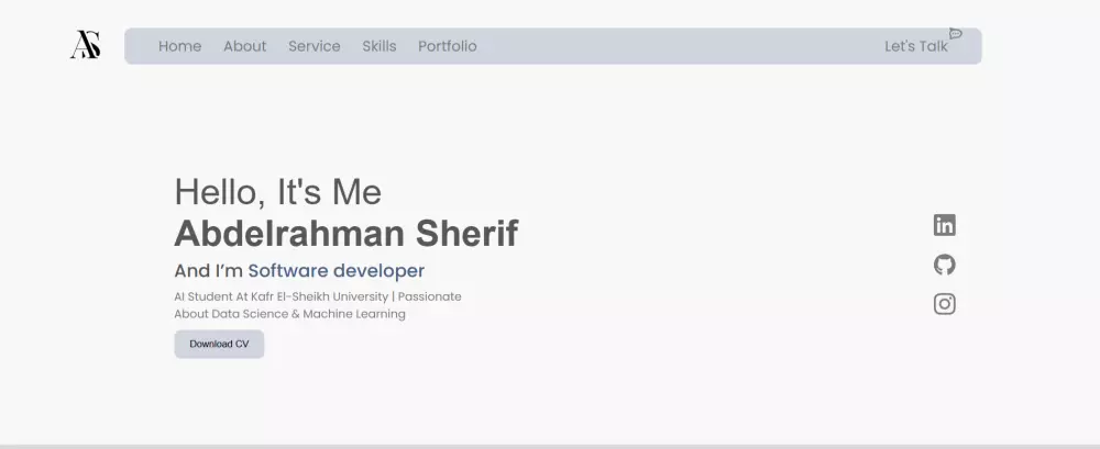 تصميم مواقع برتفوليو اوو مواقع تعريفيه باستخدامHtml, Css, React.js.