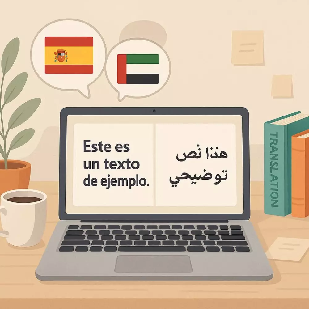 ترجمة احترافية من الإسبانية إلى العربية والعكس (حتى 200 كلمة) 