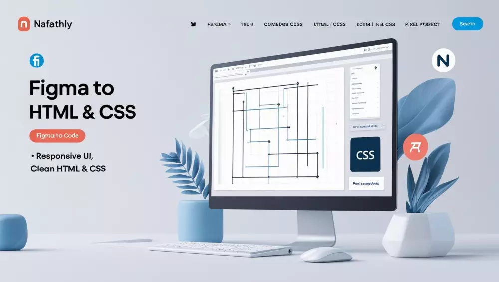 تحويل تصميم Figma إلى صفحة ويب باستخدام HTML وCSS