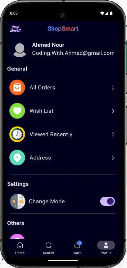 تصميم وبرمجة واجهات تطبيق متجر إلكتروني احترافي (Frontend)