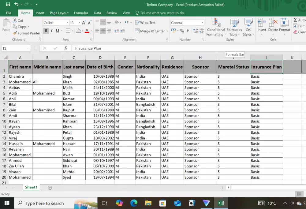 إدخال بيانات