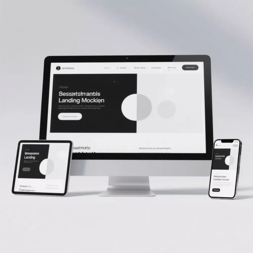 اصمملك صفحه هبوط لجذب العديد من العملاء الجدد html ,css,js