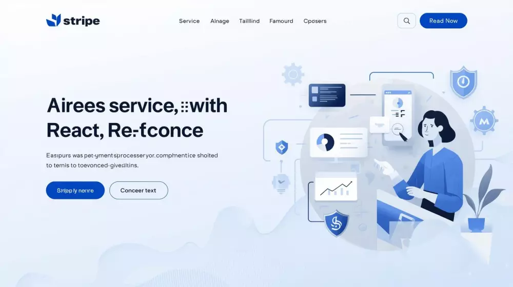 خدمة إنشاء مواقع باستخدام Next.js + React مع دمج Stripe