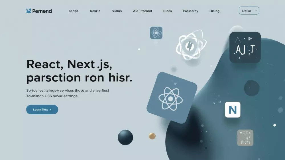 خدمة إنشاء مواقع باستخدام Next.js + React مع دمج Stripe