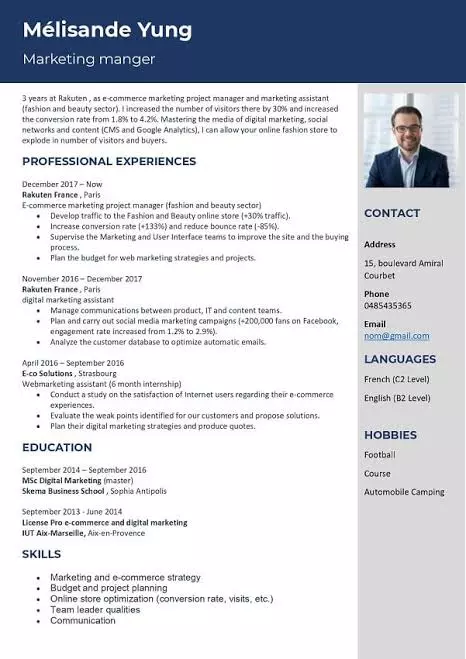 إنشاء وتصميم سيرة ذاتية CV احترافية