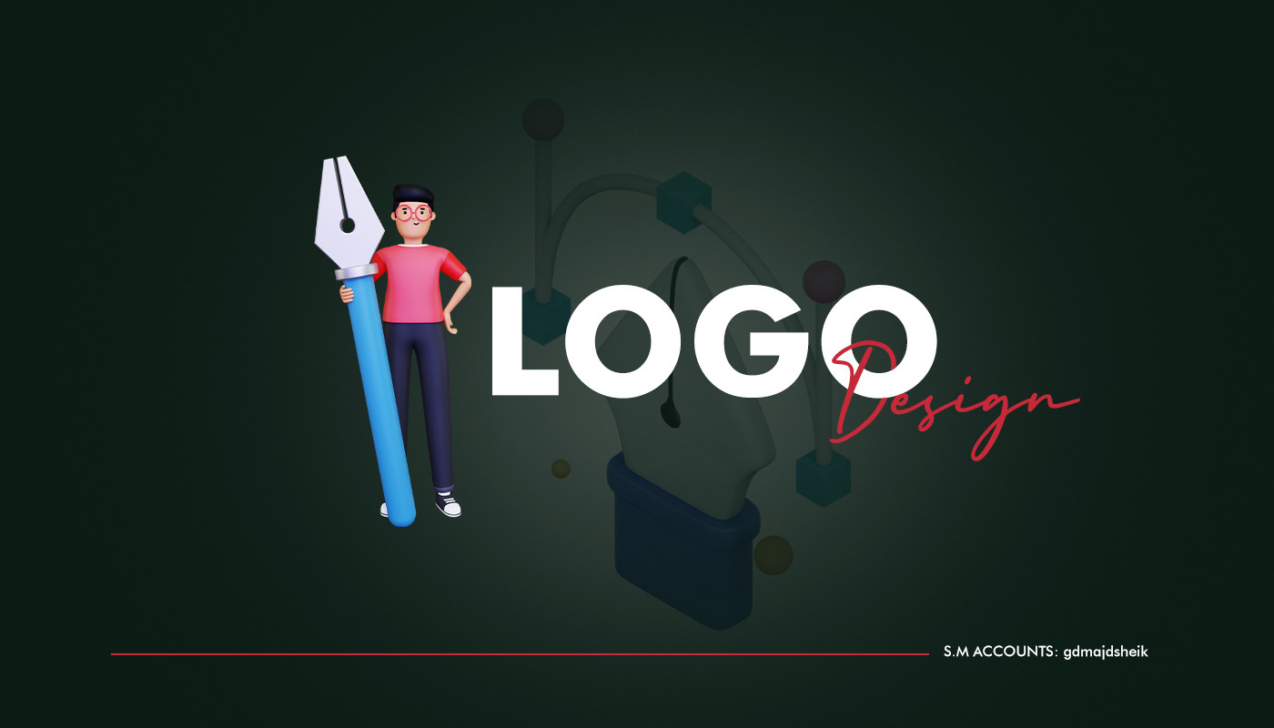 تصميم شعار مبتكر باللغتين العربية اوالانجليزية logo design