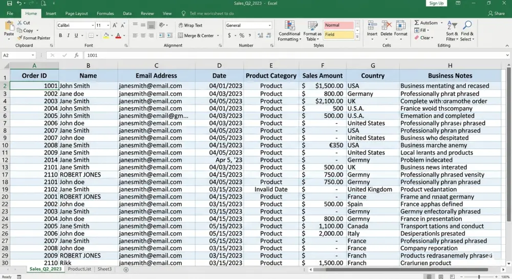 تنظيف وتنظيم البيانات باحترافية | Excel و CSV جاهزة للتحليل
