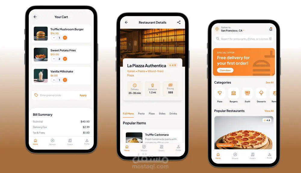 تصميم واجهة وتجربة مستخدم احترافية وجذابة UI/UX