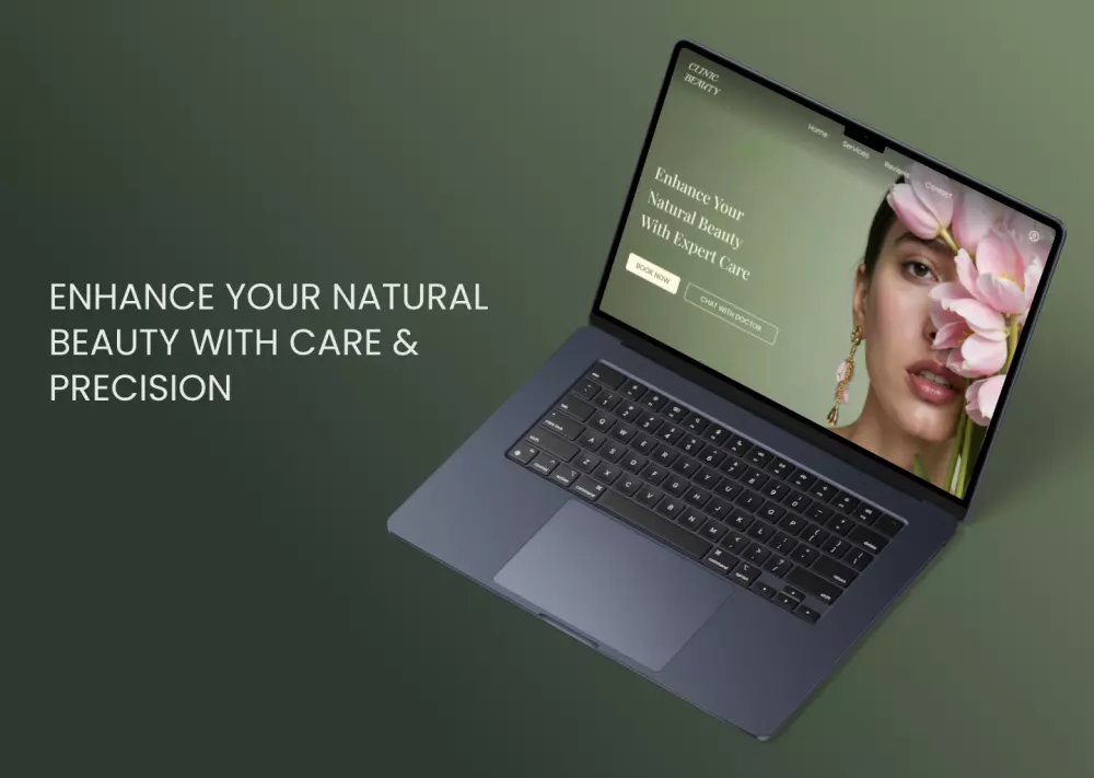 تصميم واجهة موقع ويب احترافية متوافقة مع الهوية البصرية