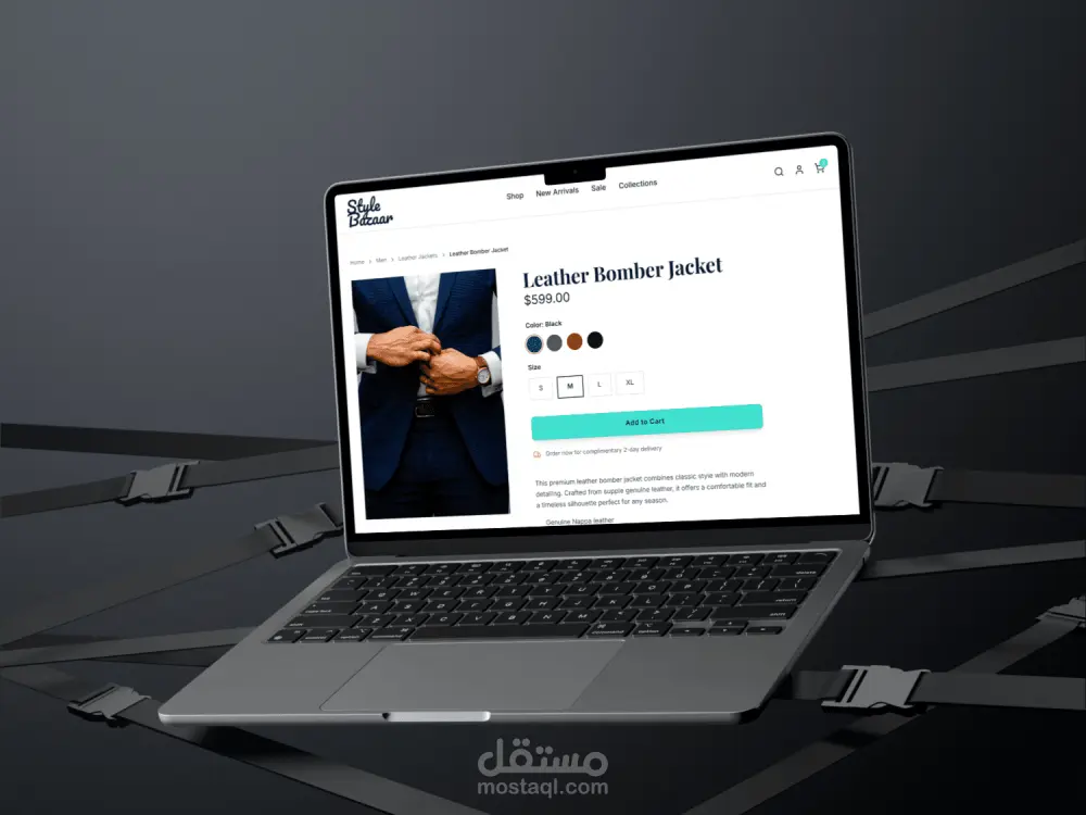 تصميم واجهة موقع ويب احترافية متوافقة مع الهوية البصرية
