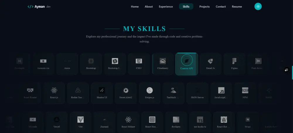 تصميم Portfolio احترافي يعرض مهاراتك ومشاريعك