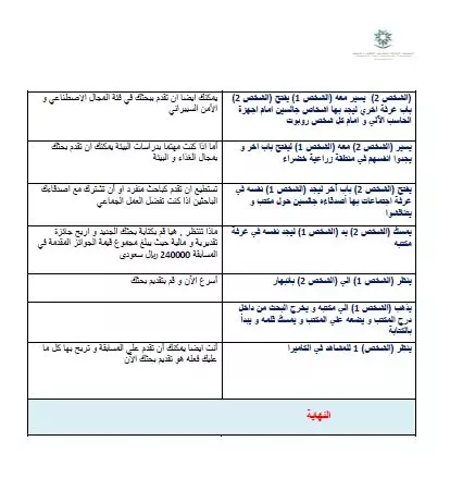 كتابة سكريبت او سيناريو لأي موضوع تريده