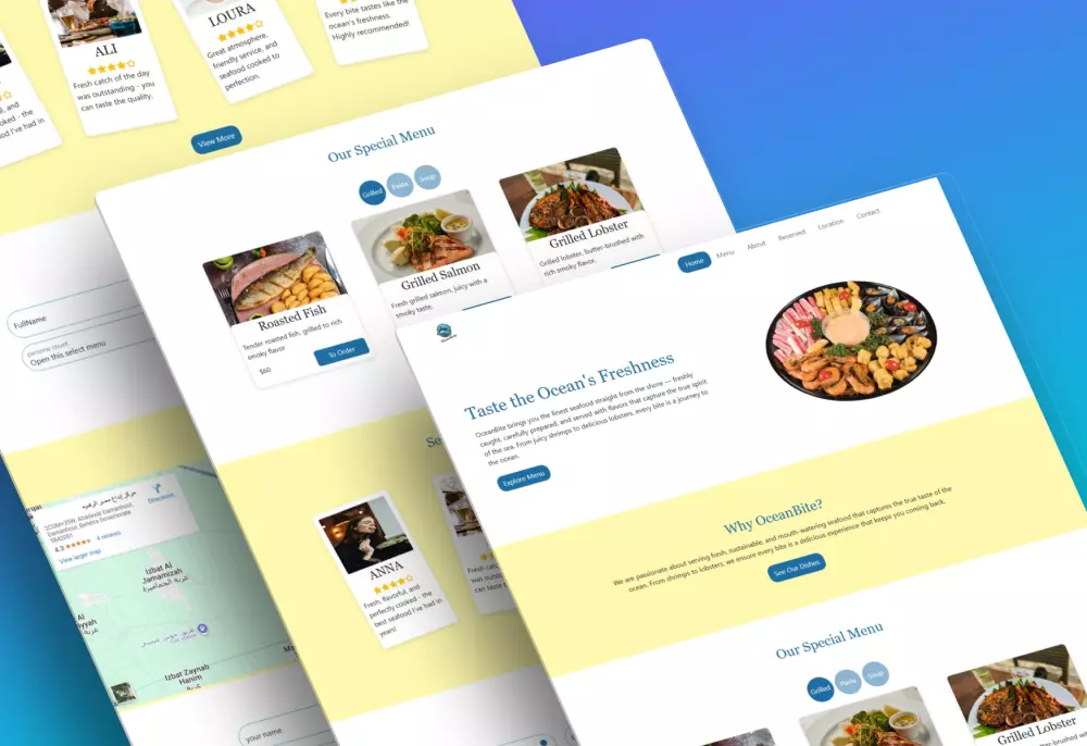 تحويل تصميم Figma إلى صفحة هبوط  تفاعلي عصري باستخدام HTML, CSS, Bootstrap, JavaScript ( ا صفحة مكونة من 4 اقسام )