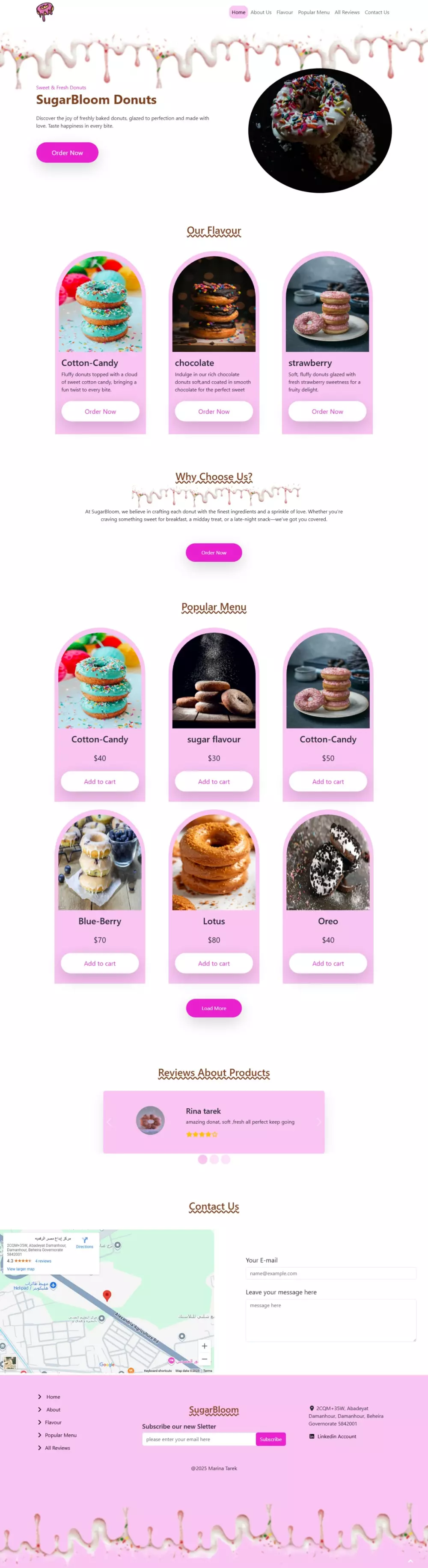 تحويل تصميم Figma إلى صفحة هبوط  تفاعلي عصري باستخدام HTML, CSS, Bootstrap, JavaScript ( ا صفحة مكونة من 4 اقسام )