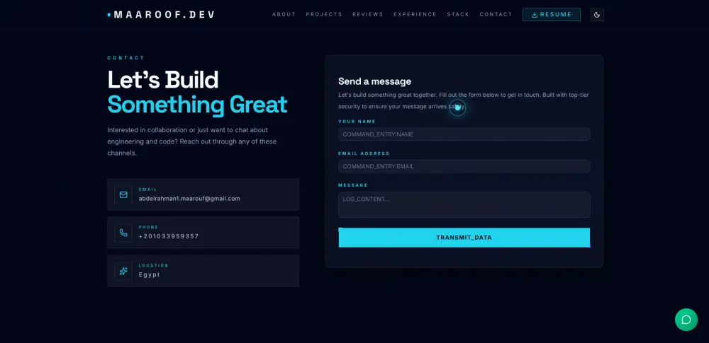 برمجة موقع شخصي (Portfolio) احترافي وسريع باستخدام React و Next.js