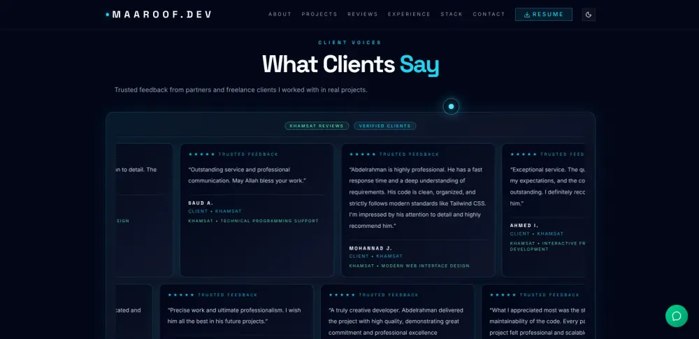 برمجة موقع شخصي (Portfolio) احترافي وسريع باستخدام React و Next.js