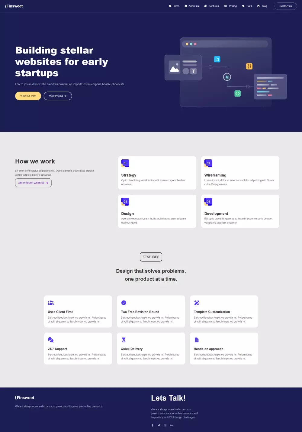 صفحات هبوط احترافية ومتجاوبة بشكل كامل
