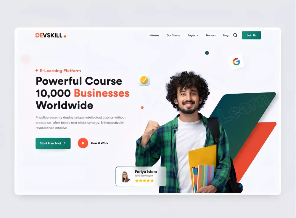 تصميم موقع landing page احترافي متجاوب مع جميع الشاشات